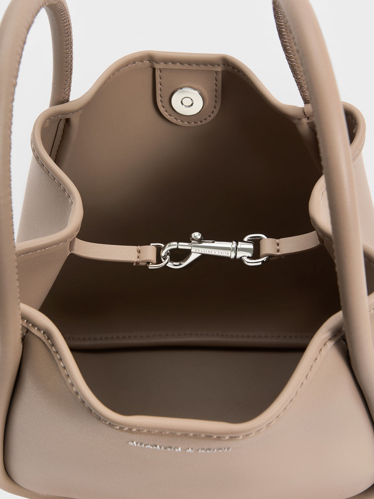 CHARLES & KEITH Value / Mini Lyla Tubular Tote Bag - Taupe