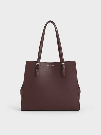 CHARLES & KEITH Exclusive / Sansa Tote Bag - Plum