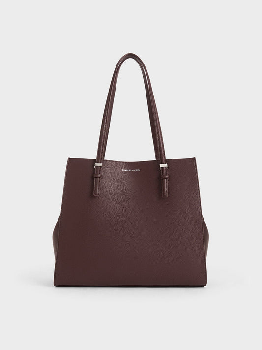 CHARLES & KEITH Exclusive / Sansa Tote Bag - Plum