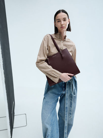 CHARLES & KEITH Exclusive / Sansa Tote Bag - Plum