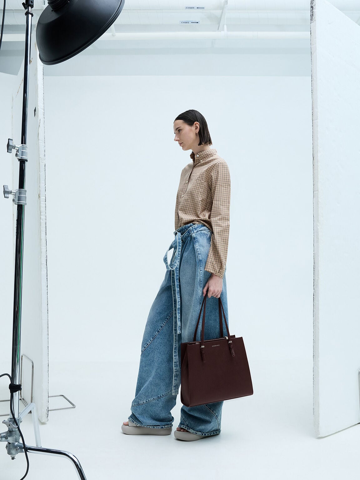 CHARLES & KEITH Exclusive / Sansa Tote Bag - Plum