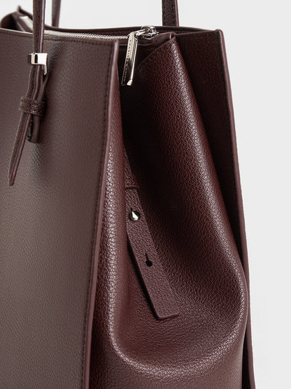 CHARLES & KEITH Exclusive / Sansa Tote Bag - Plum