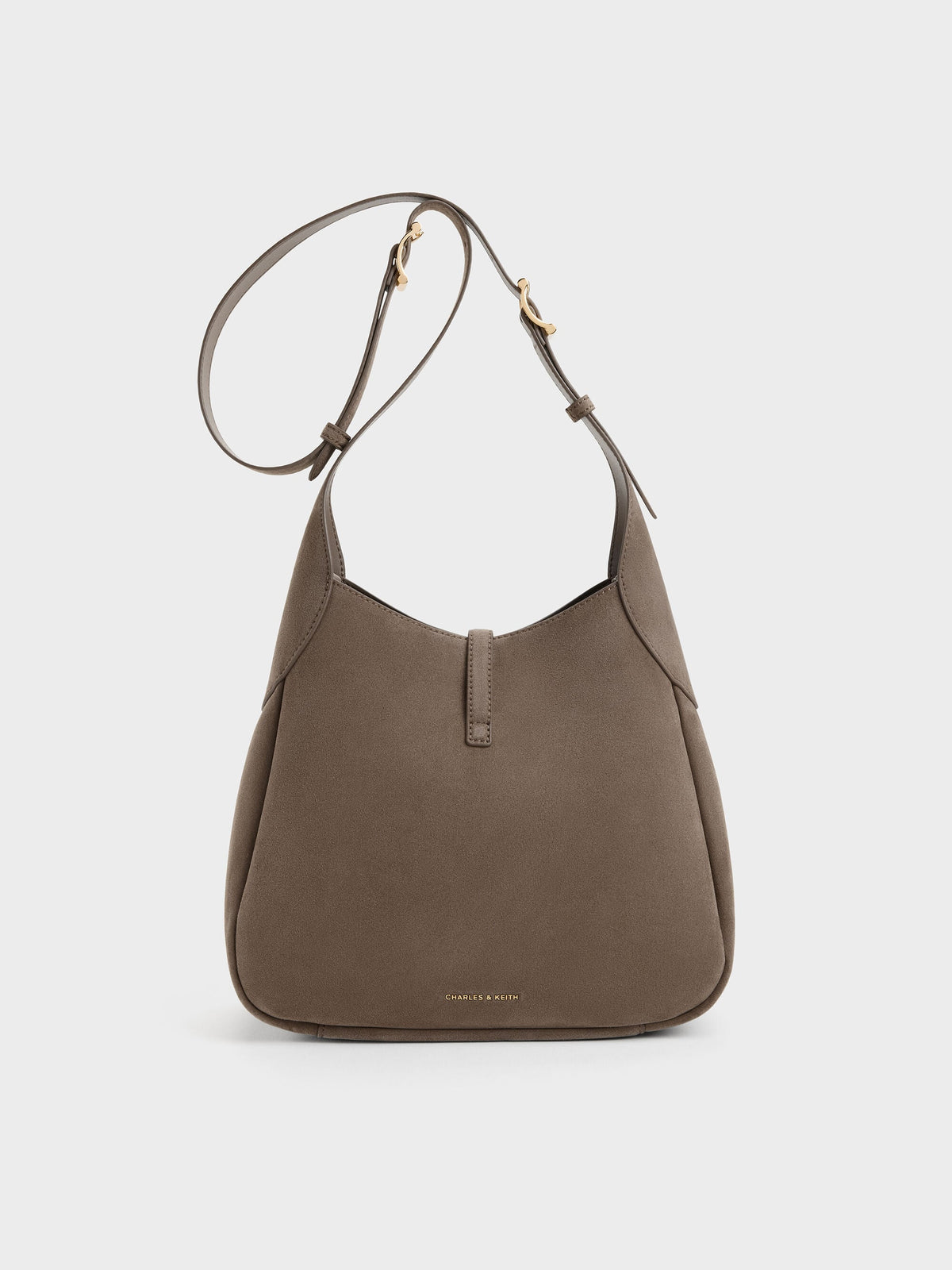 CHARLES & KEITH Special Offer / Adalyn Hobo Bag - Stone Grey