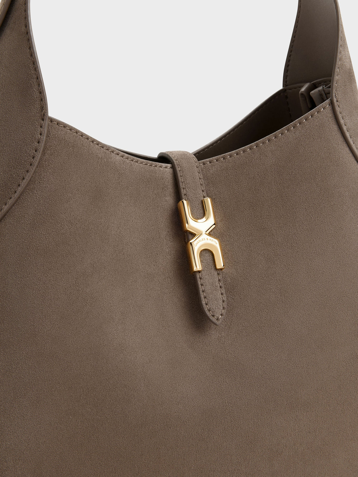 CHARLES & KEITH Special Offer / Adalyn Hobo Bag - Stone Grey