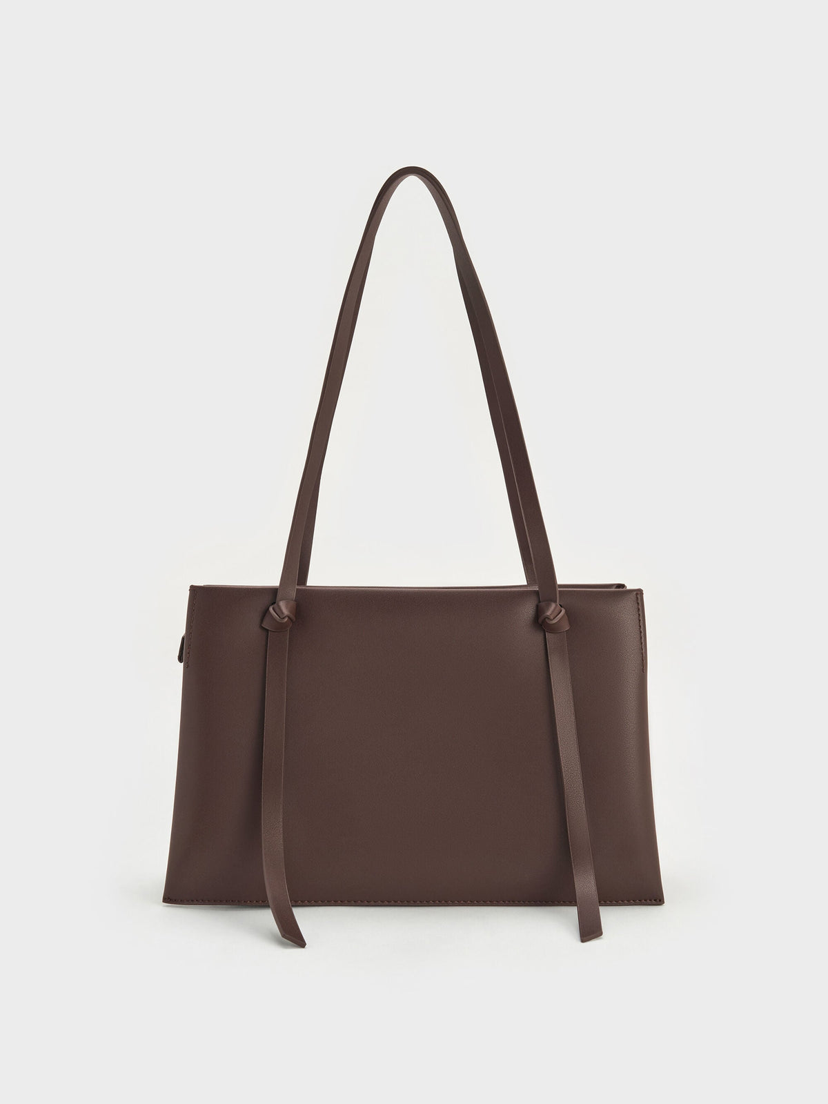 CHARLES & KEITH Best Seller / Midori Geometric Tote Bag - Espresso Brown