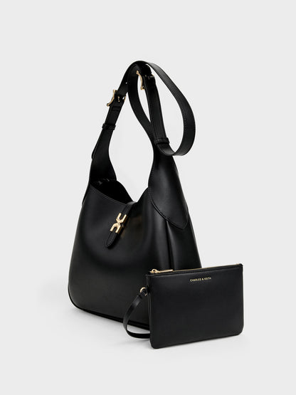 CHARLES & KEITH Best Price / Adalyn Hobo Bag - Black