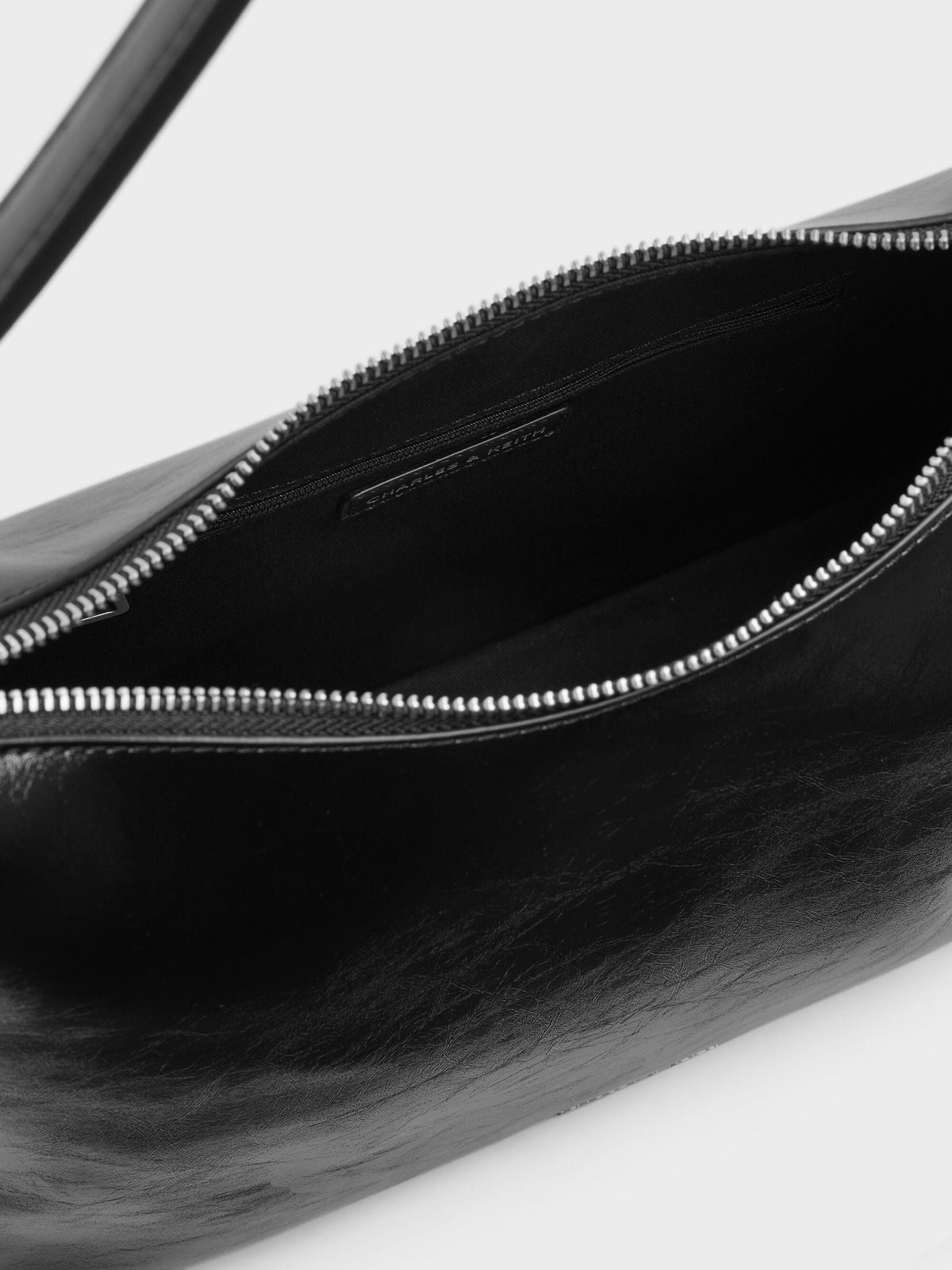 CHARLES & KEITH Everyday / Atwood Chain Convertible Hobo Bag - Noir