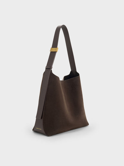 CHARLES & KEITH Everyday / Edna Tote Bag - Espresso Brown