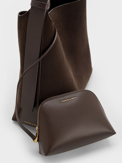 CHARLES & KEITH Everyday / Edna Tote Bag - Espresso Brown