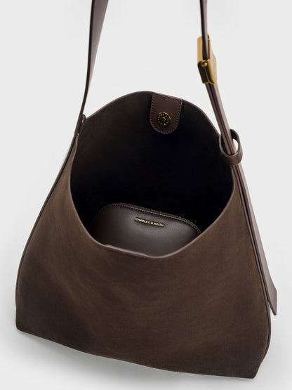 CHARLES & KEITH Everyday / Edna Tote Bag - Espresso Brown