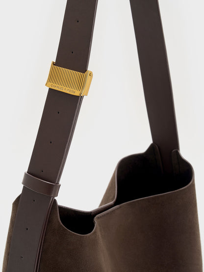 CHARLES & KEITH Everyday / Edna Tote Bag - Espresso Brown