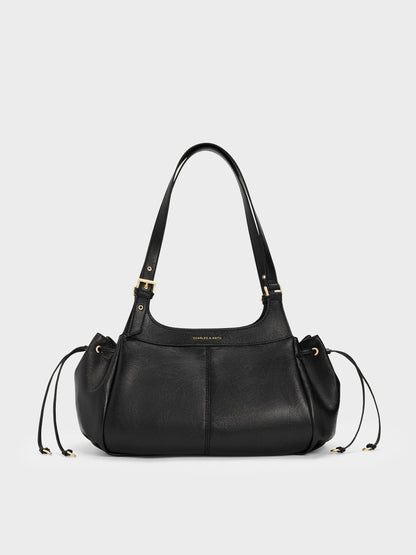 CHARLES & KEITH Best Price / Lillith Drawstring Tote Bag - Black