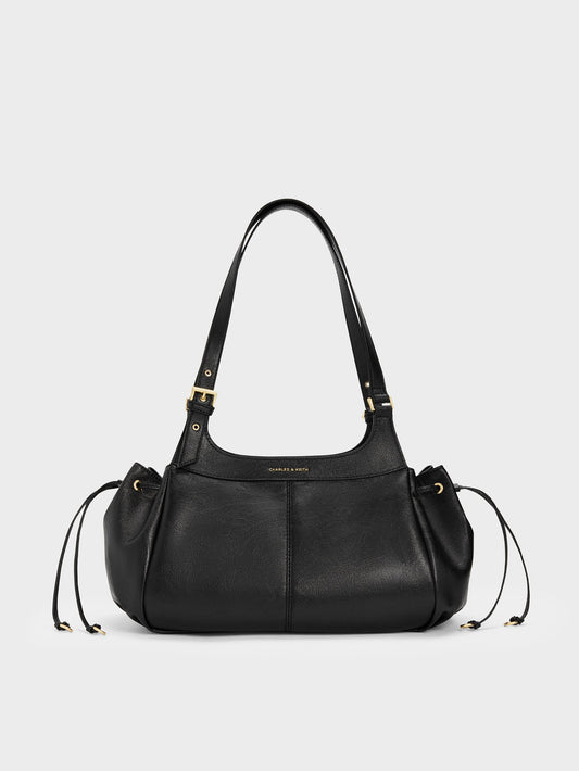 CHARLES & KEITH Best Price / Lillith Drawstring Tote Bag - Black