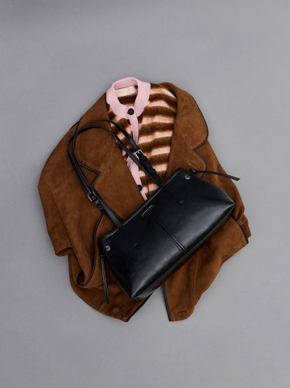 CHARLES & KEITH Deals / Noane Elongated-Handle Shoulder Bag - Noir