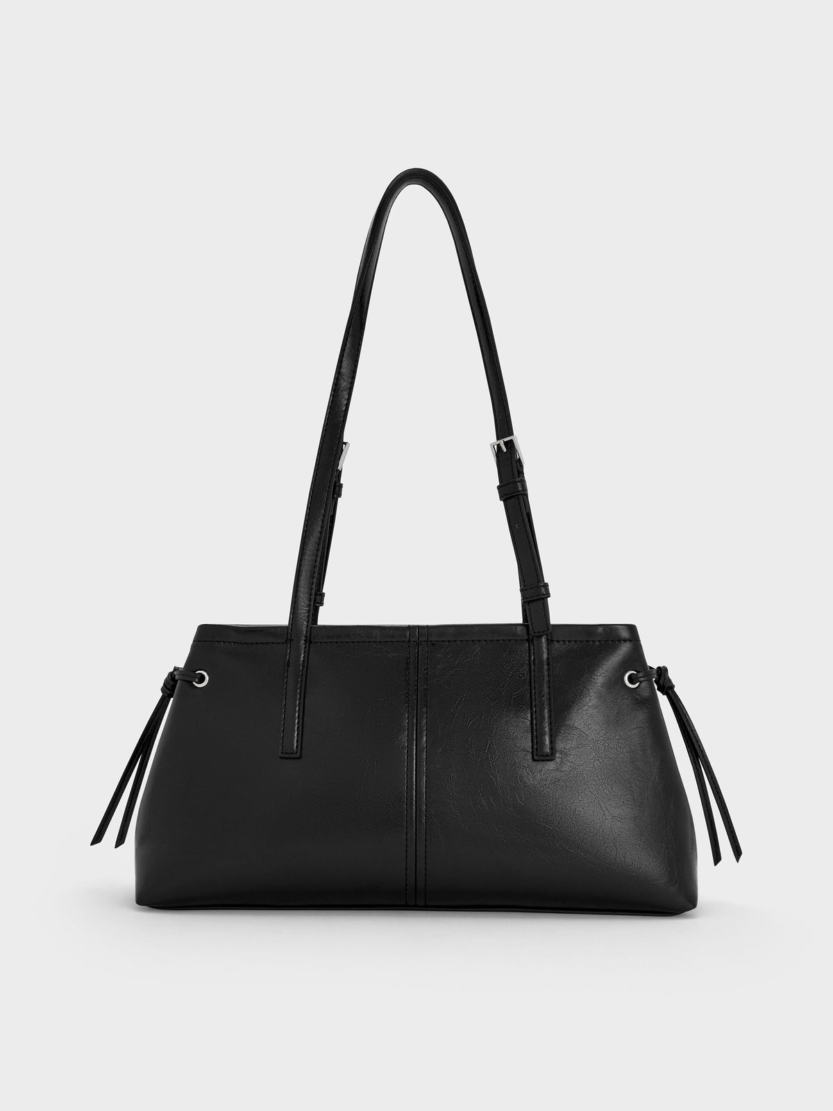 CHARLES & KEITH Deals / Noane Elongated-Handle Shoulder Bag - Noir