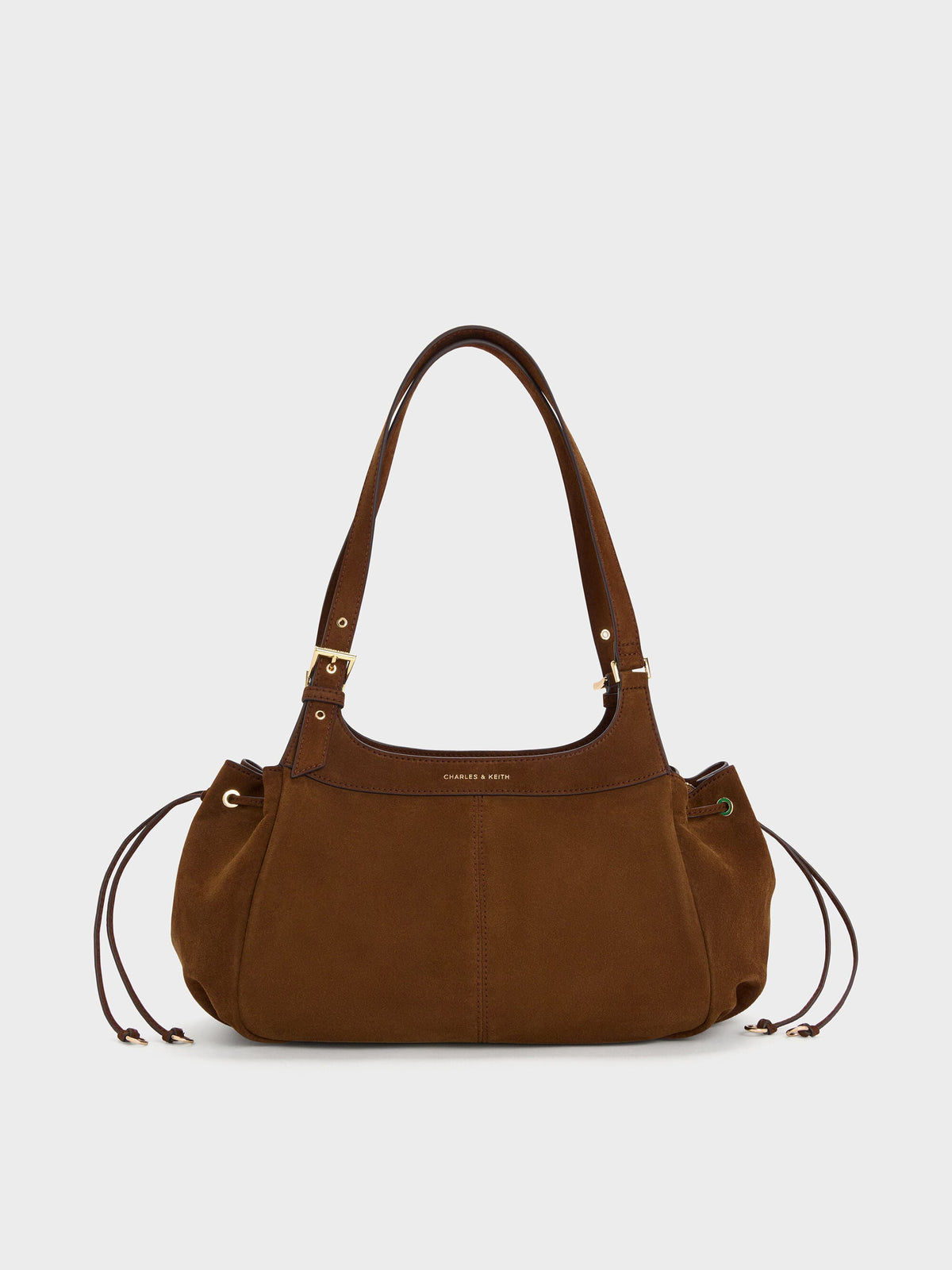 CHARLES & KEITH Latest / Lillith Drawstring Tote Bag - Pecan Brown
