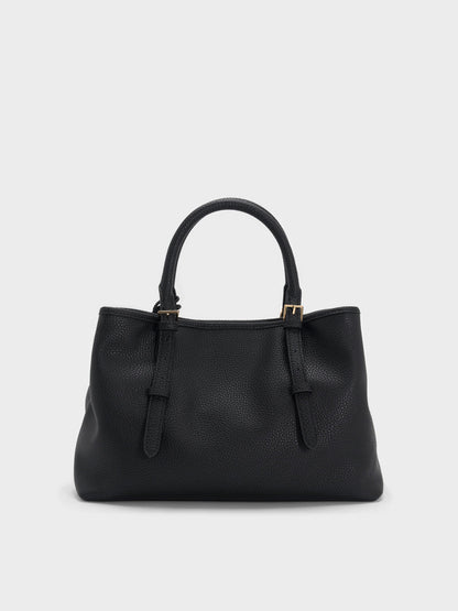 CHARLES & KEITH Featured / Baral Bead-Charm Tote Bag - Black