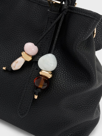 CHARLES & KEITH Featured / Baral Bead-Charm Tote Bag - Black