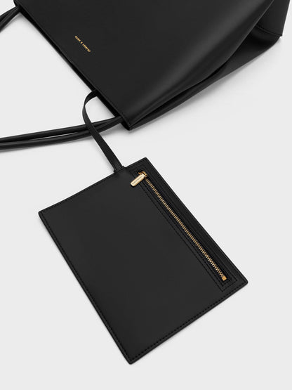CHARLES & KEITH Smart Buy / Leia Tote Bag - Black