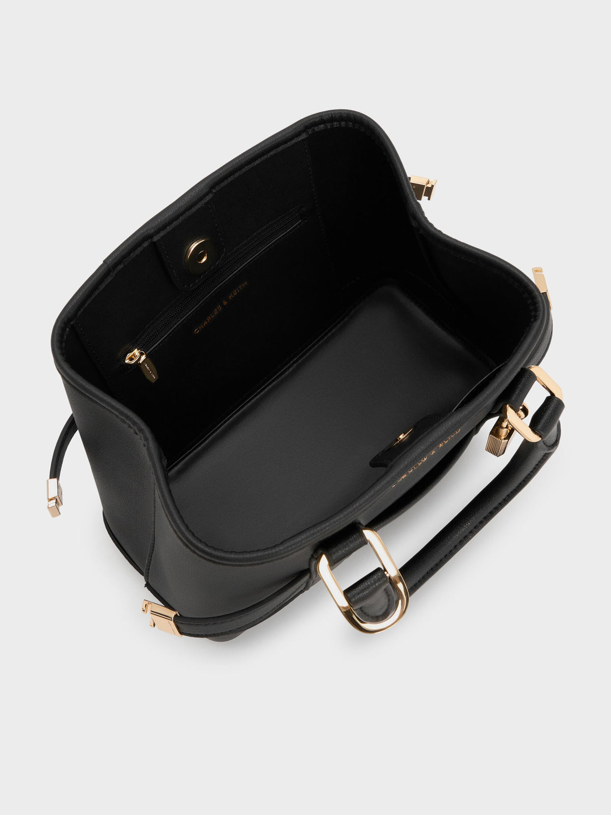 CHARLES & KEITH Deals / Mini Scottie Tote Bag - Black