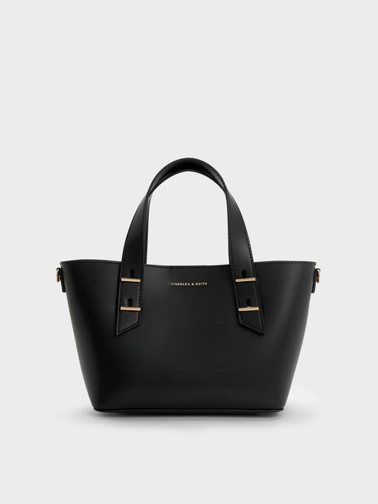 CHARLES & KEITH Recommended / Mini Shania Tote Bag - Black