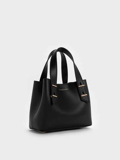 CHARLES & KEITH Recommended / Mini Shania Tote Bag - Black