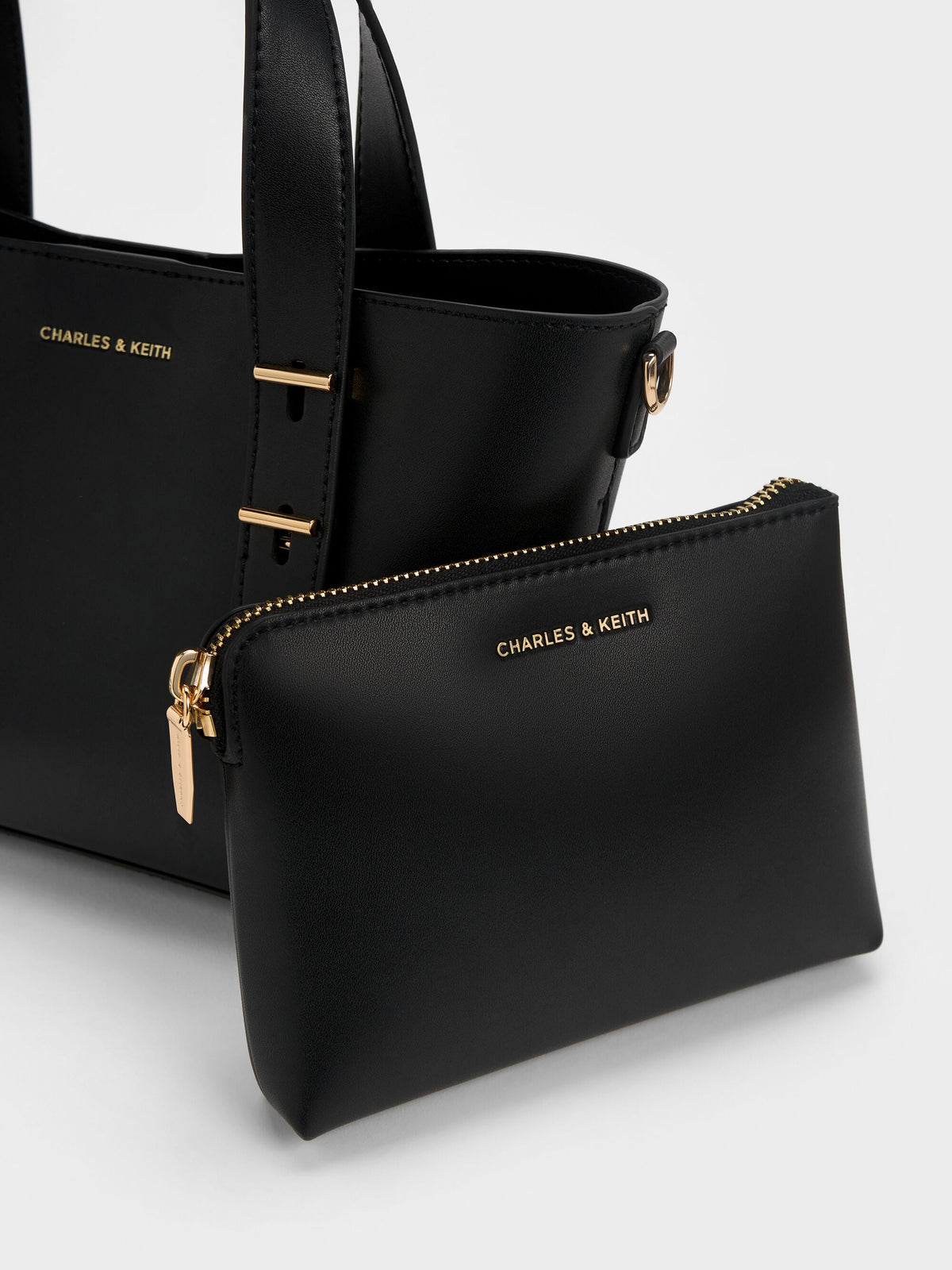 CHARLES & KEITH Recommended / Mini Shania Tote Bag - Black