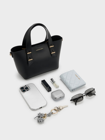 CHARLES & KEITH Recommended / Mini Shania Tote Bag - Black