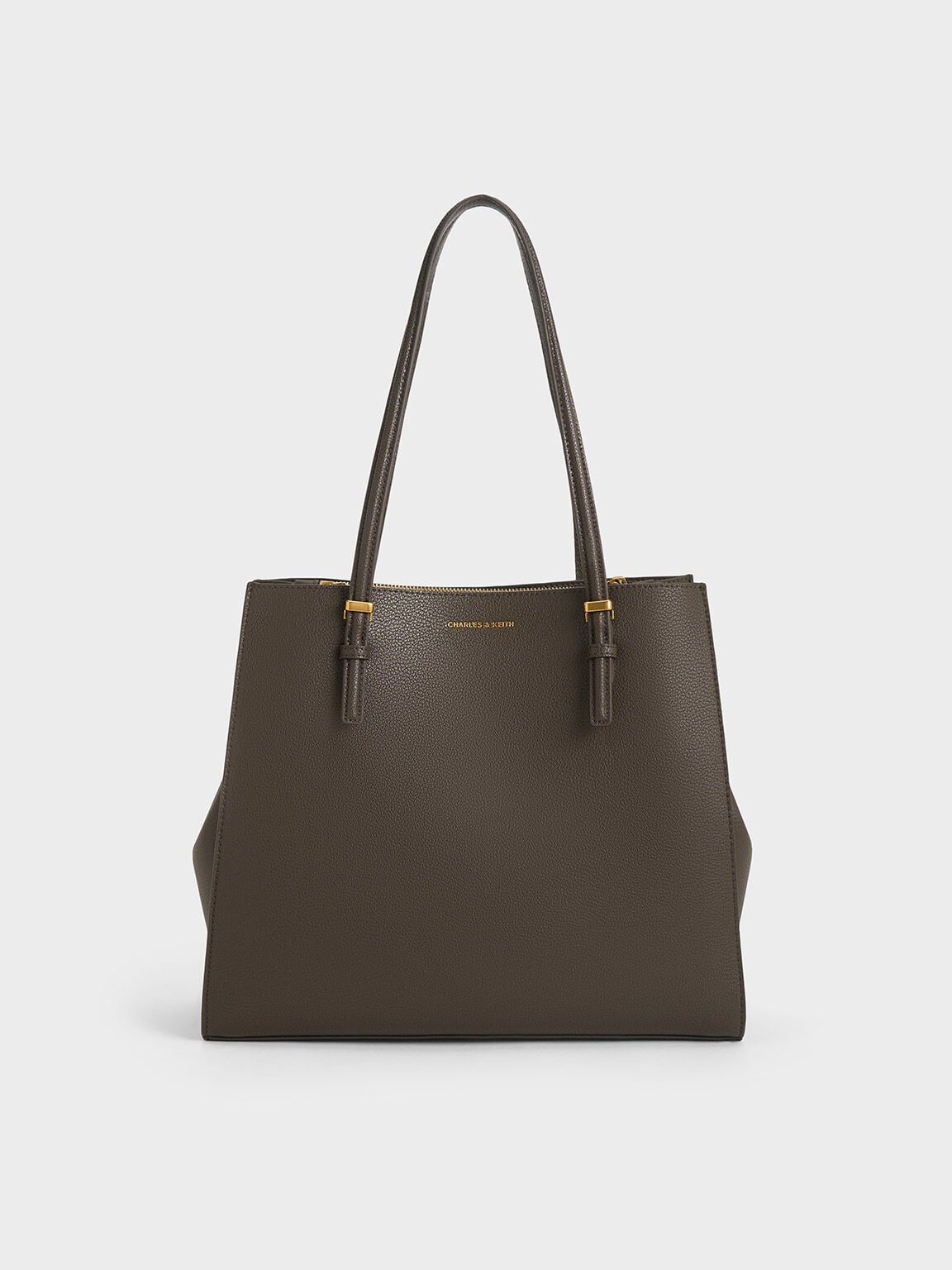 CHARLES & KEITH Deals / Sansa Tote Bag - Dark Moss