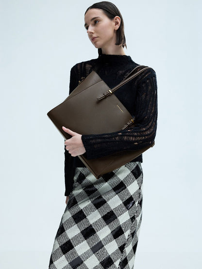 CHARLES & KEITH Deals / Sansa Tote Bag - Dark Moss