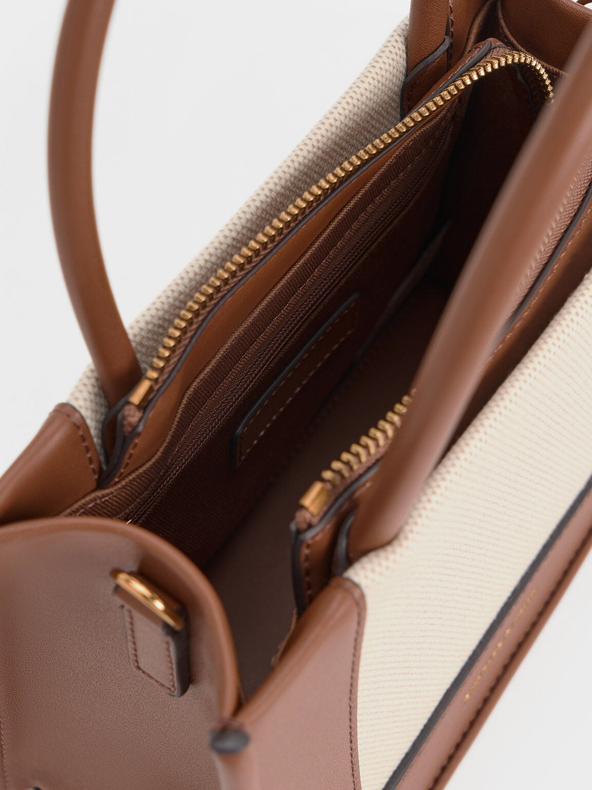 CHARLES & KEITH Trending / Mini Daylla Canvas Tote Bag - Tan