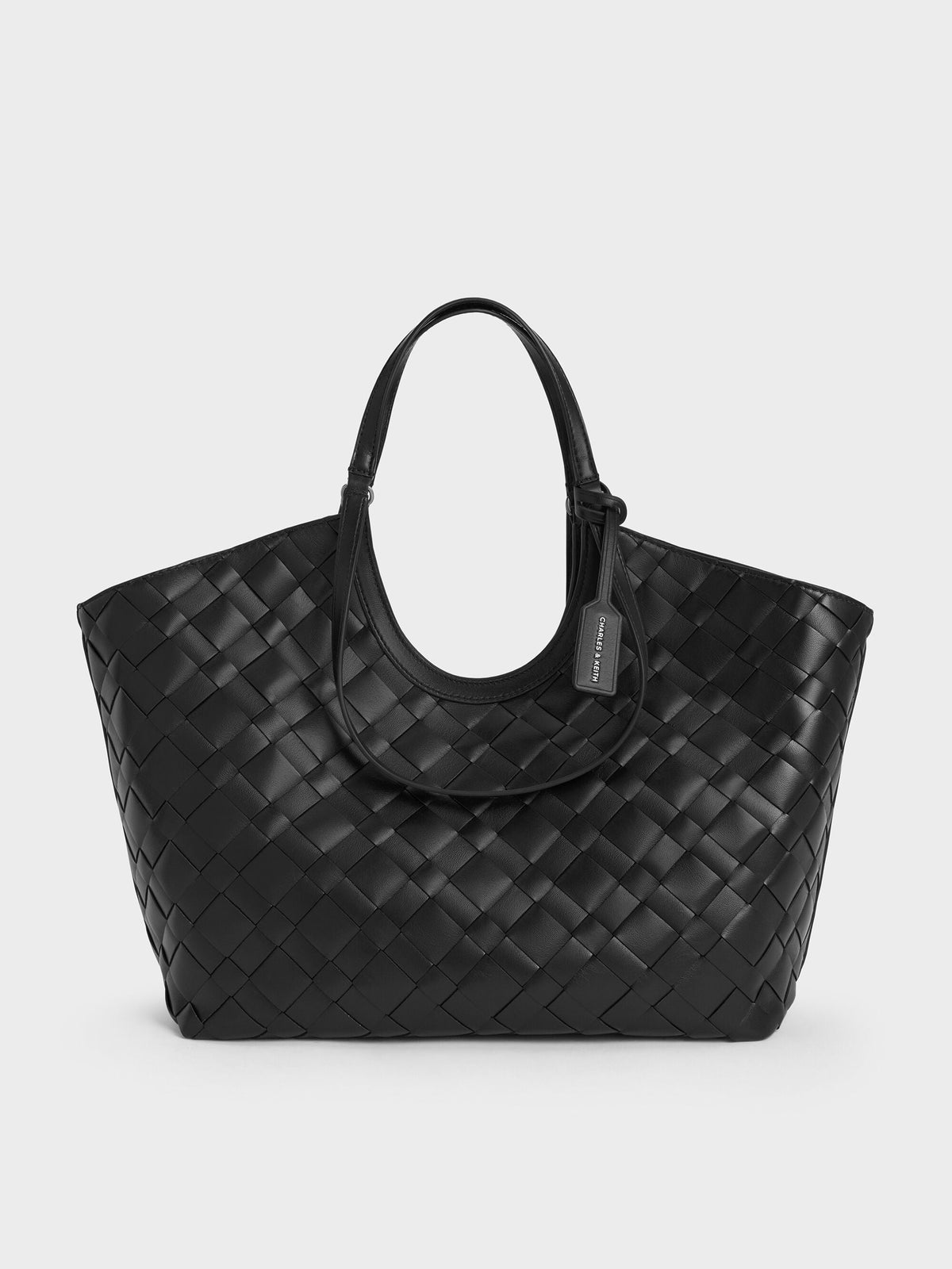 CHARLES & KEITH Special Offer / Ivette Woven Tote Bag - Noir