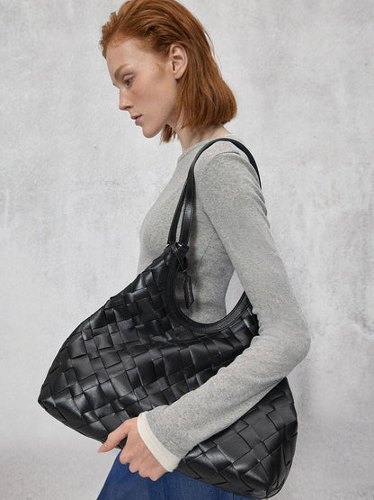 CHARLES & KEITH Special Offer / Ivette Woven Tote Bag - Noir