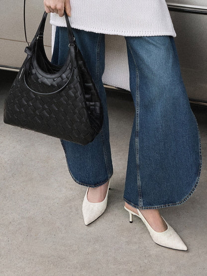 CHARLES & KEITH Special Offer / Ivette Woven Tote Bag - Noir