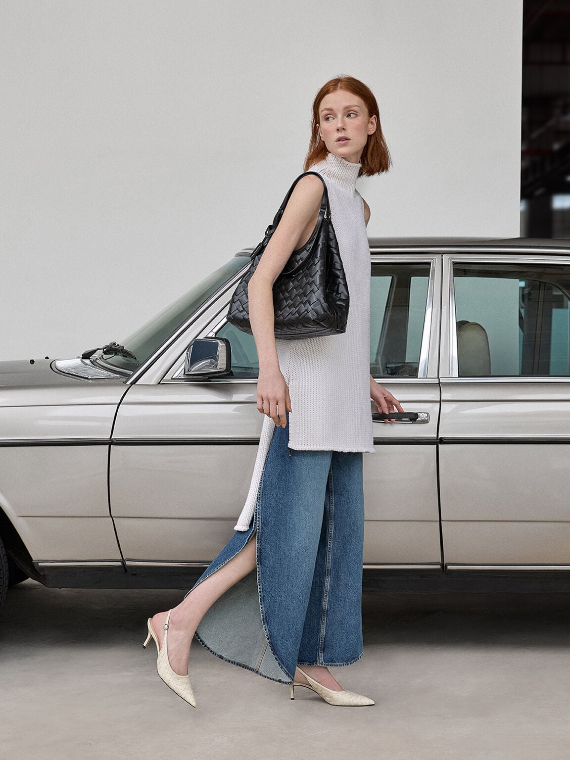 CHARLES & KEITH Special Offer / Ivette Woven Tote Bag - Noir