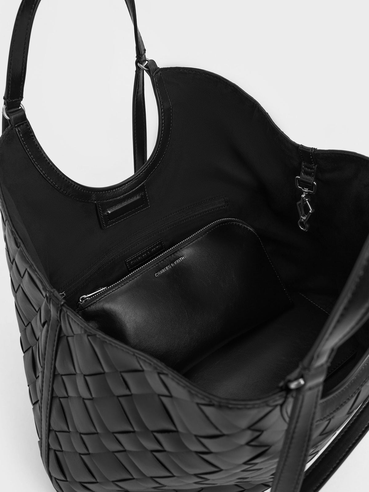 CHARLES & KEITH Special Offer / Ivette Woven Tote Bag - Noir