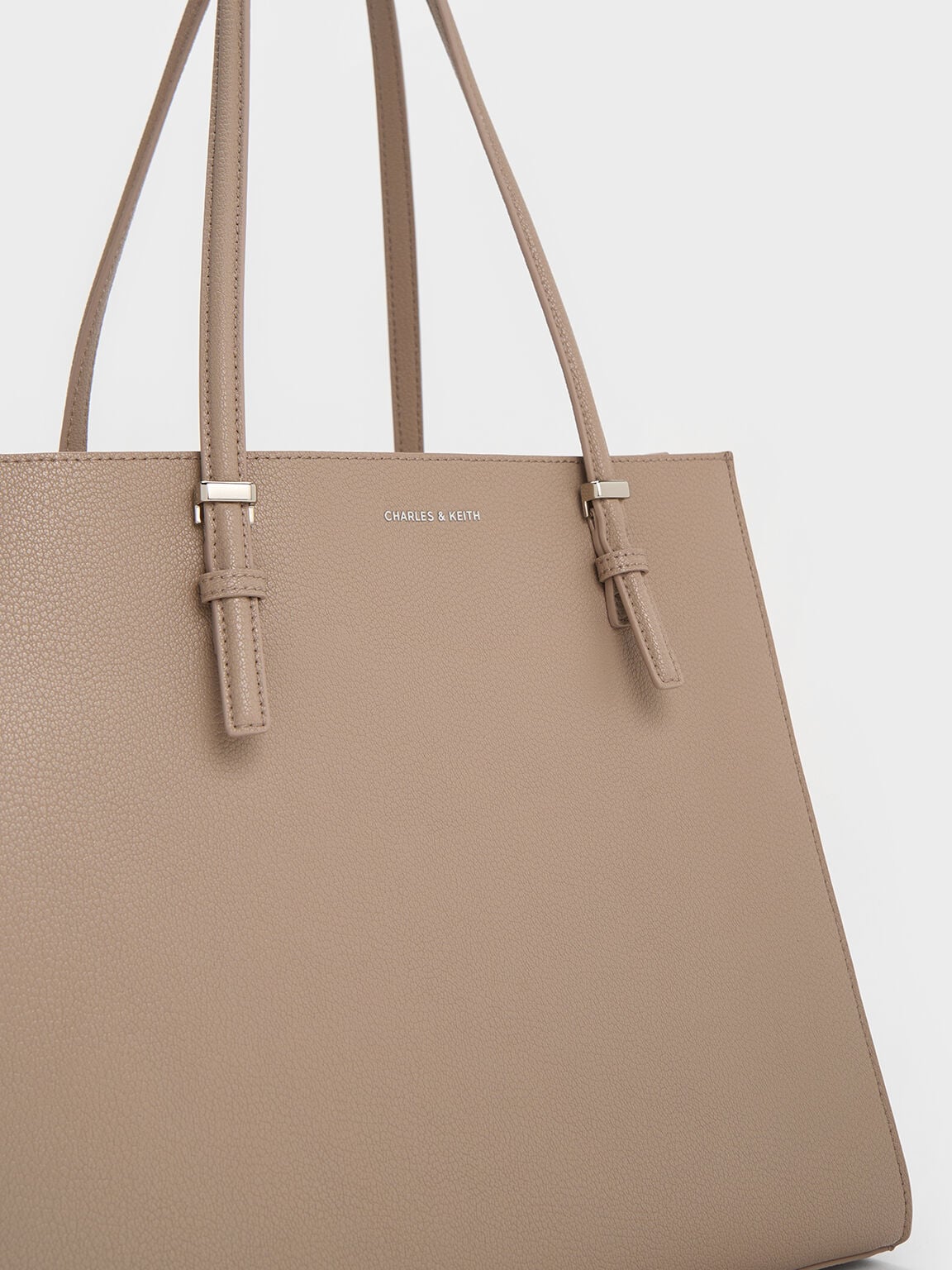 CHARLES & KEITH Premium / Sansa Tote Bag - Taupe