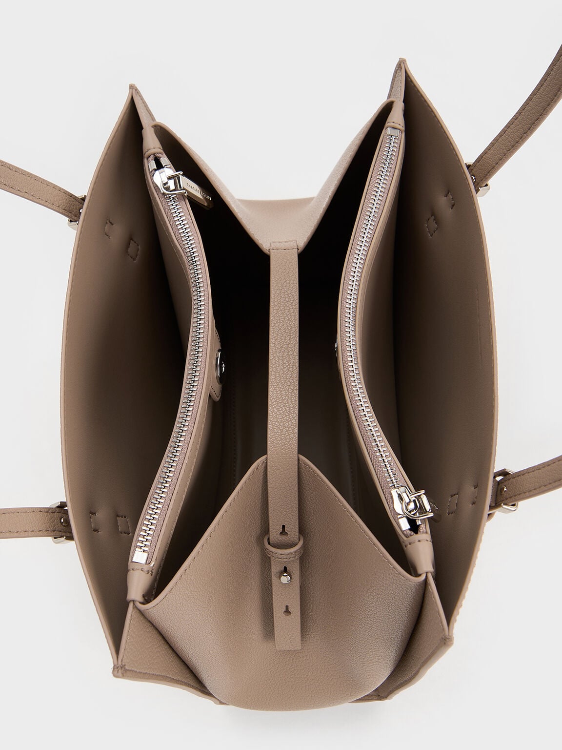 CHARLES & KEITH Premium / Sansa Tote Bag - Taupe