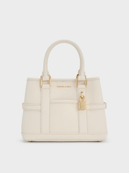 CHARLES & KEITH Everyday / Mini Scottie Tote Bag - Cream