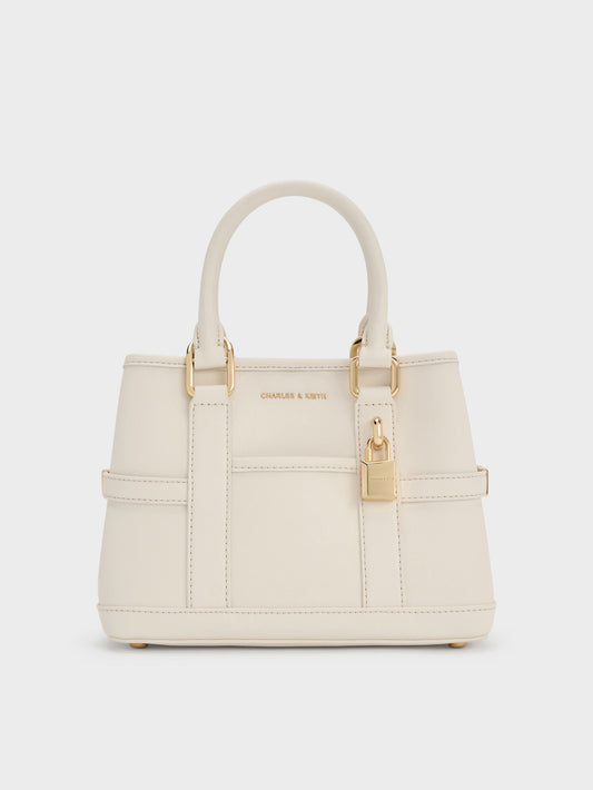 CHARLES & KEITH Everyday / Mini Scottie Tote Bag - Cream