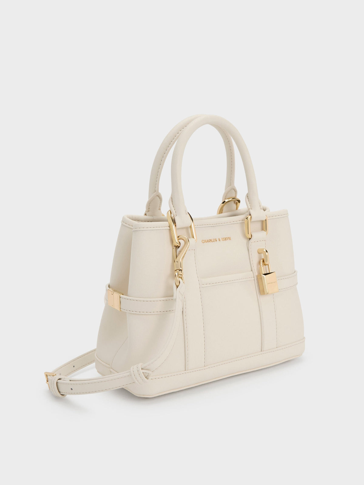 CHARLES & KEITH Everyday / Mini Scottie Tote Bag - Cream