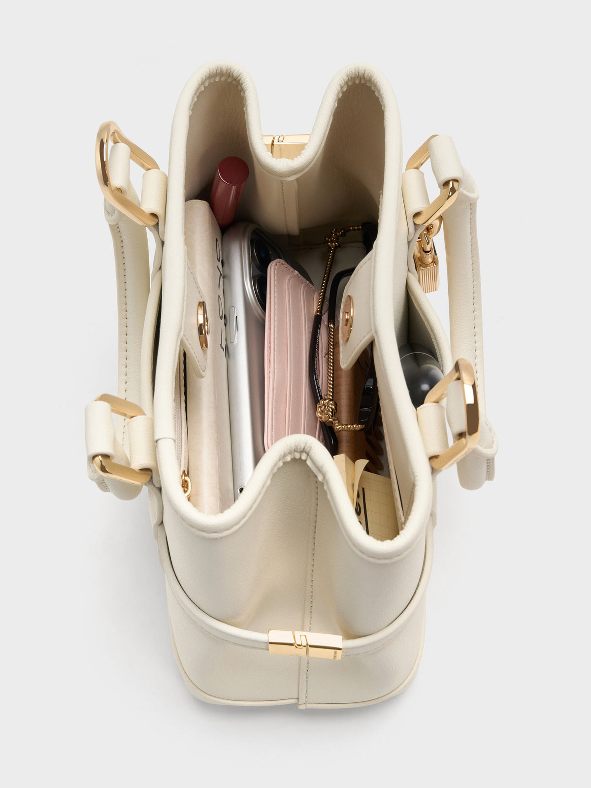 CHARLES & KEITH Everyday / Mini Scottie Tote Bag - Cream