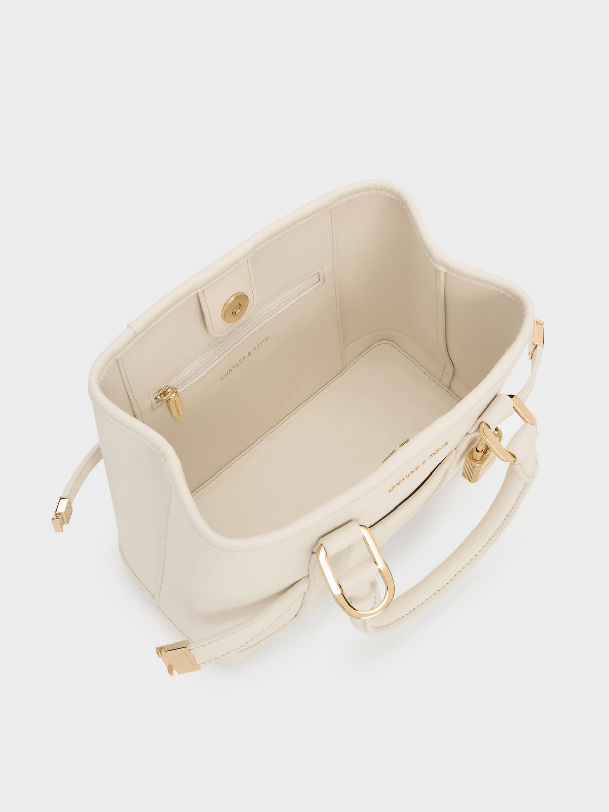 CHARLES & KEITH Everyday / Mini Scottie Tote Bag - Cream