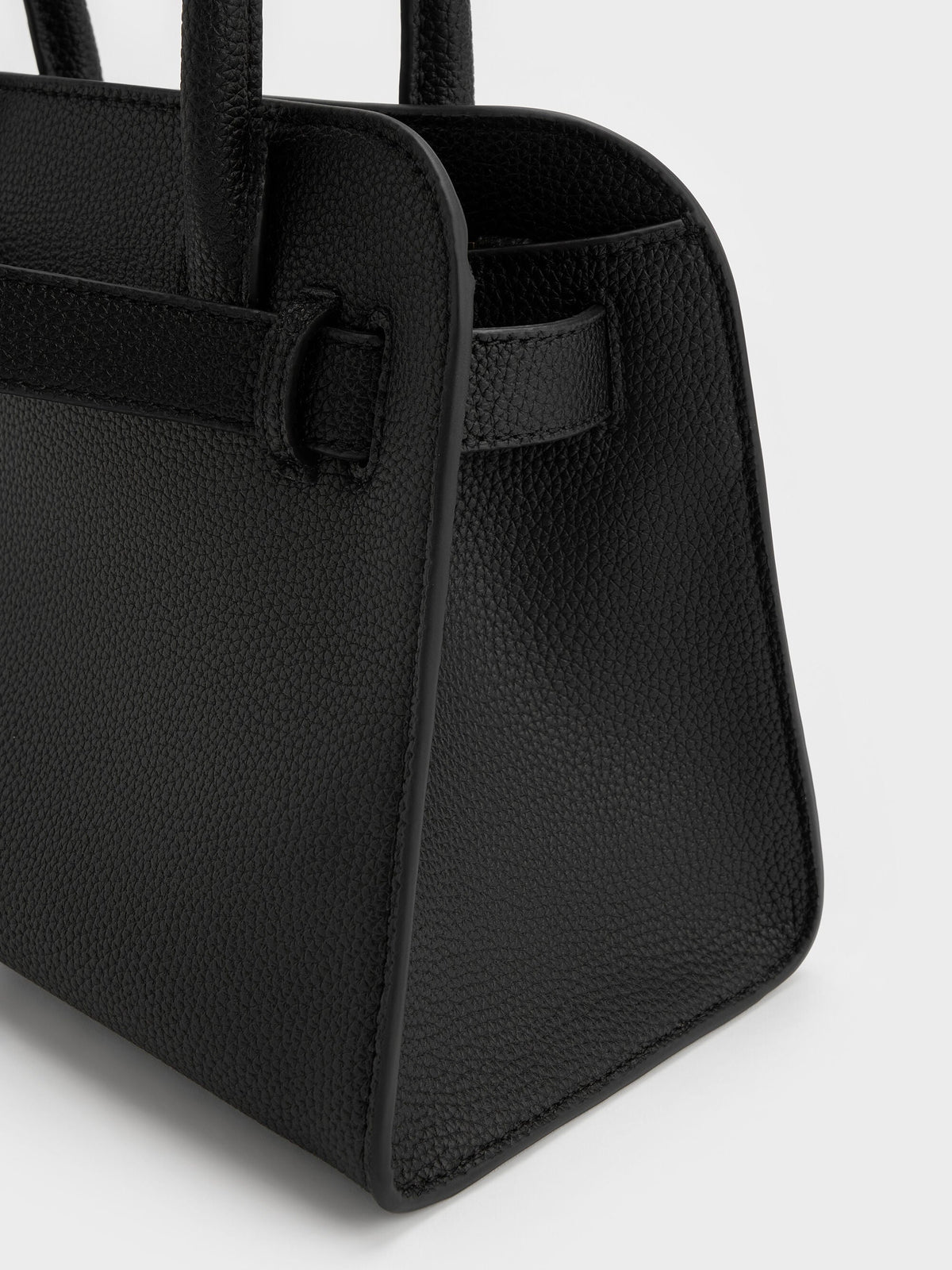 CHARLES & KEITH Value / Aubrielle Belted Tote Bag - Black