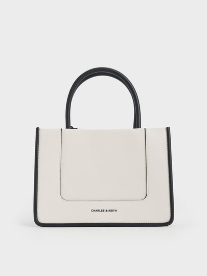 CHARLES & KEITH Hot Sale / Mini Daylla Tote Bag - Cream