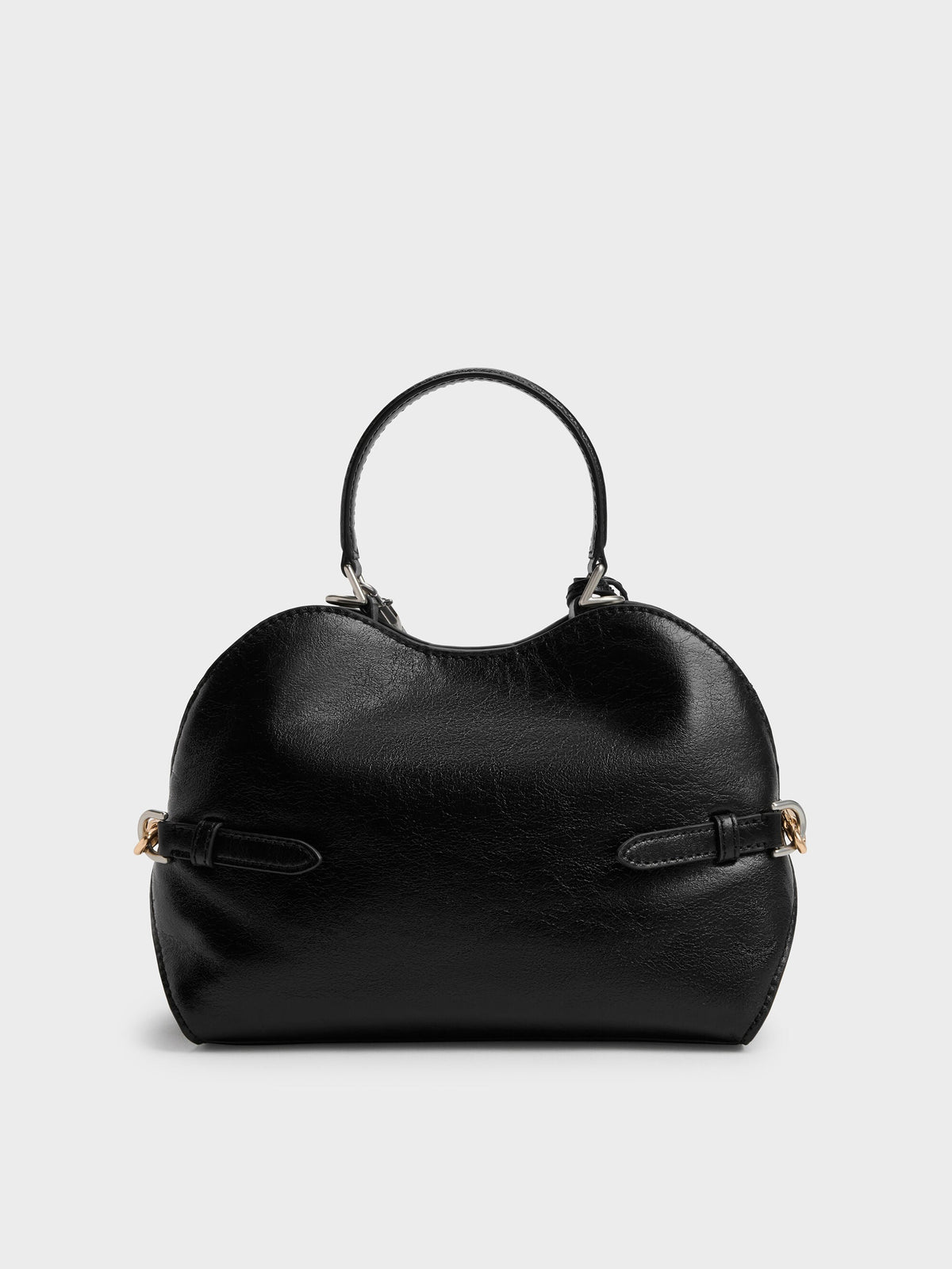 CHARLES & KEITH Deals / Delfina Chain Side-Belt Tote Bag - Noir