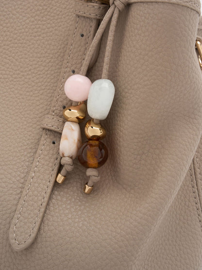 CHARLES & KEITH Special Offer / Baral Bead-Charm Tote Bag - Taupe