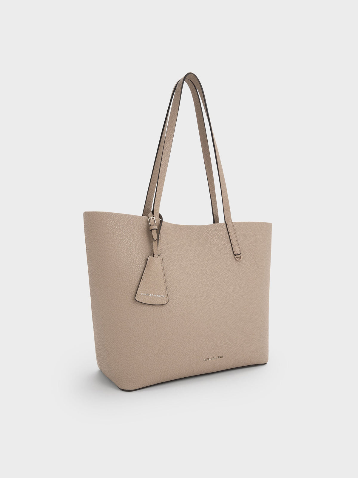 CHARLES & KEITH Trusted / Beryl Tote Bag - Taupe