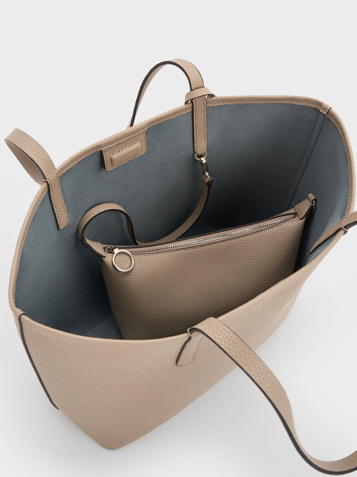 CHARLES & KEITH Trusted / Beryl Tote Bag - Taupe