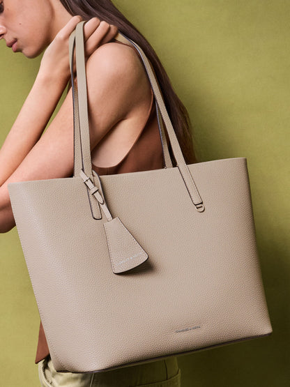 CHARLES & KEITH Trusted / Beryl Tote Bag - Taupe